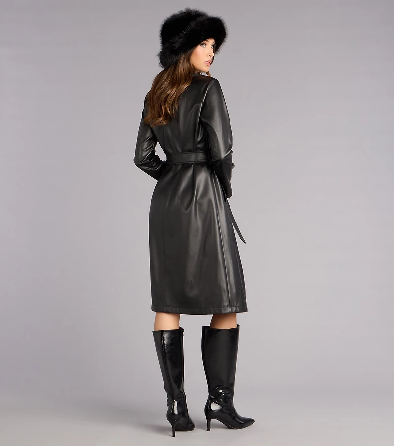 Street Luxe Tie Waist Trench Coat