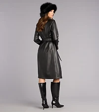 Street Luxe Tie Waist Trench Coat
