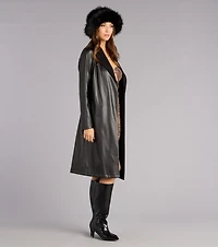 Street Luxe Tie Waist Trench Coat
