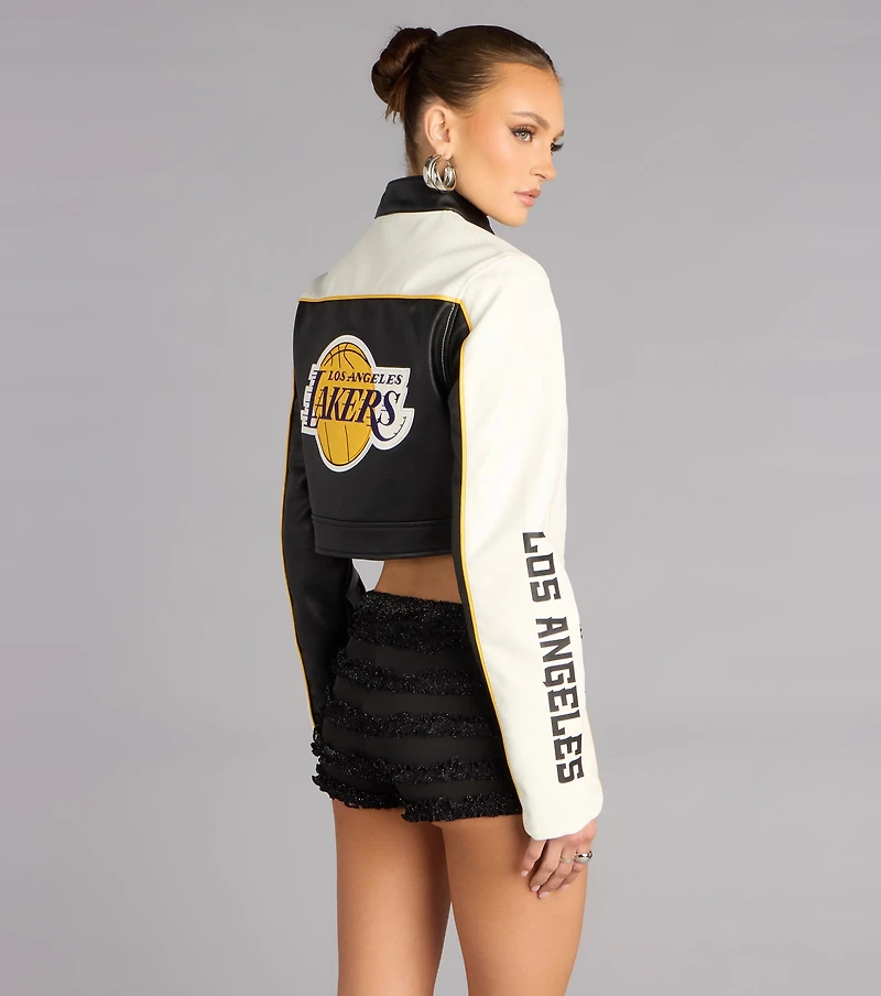 Ultra Game NBA Lakers Moto Jacket