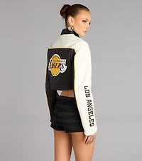 Ultra Game NBA Lakers Moto Jacket
