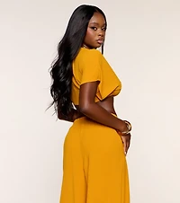 Breezy And Bold Tie-Front Top