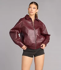 Street Chic Oversized Bomber Jacket