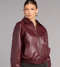 Street Chic Oversized Bomber Jacket