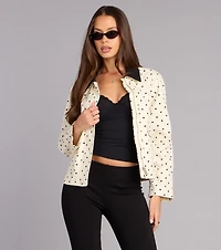 City Stroll Polka Dot Barn Jacket