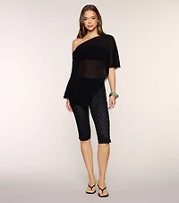 Moonlit Escape Chiffon Poncho