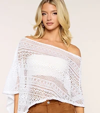 Sunset Route Crochet Poncho