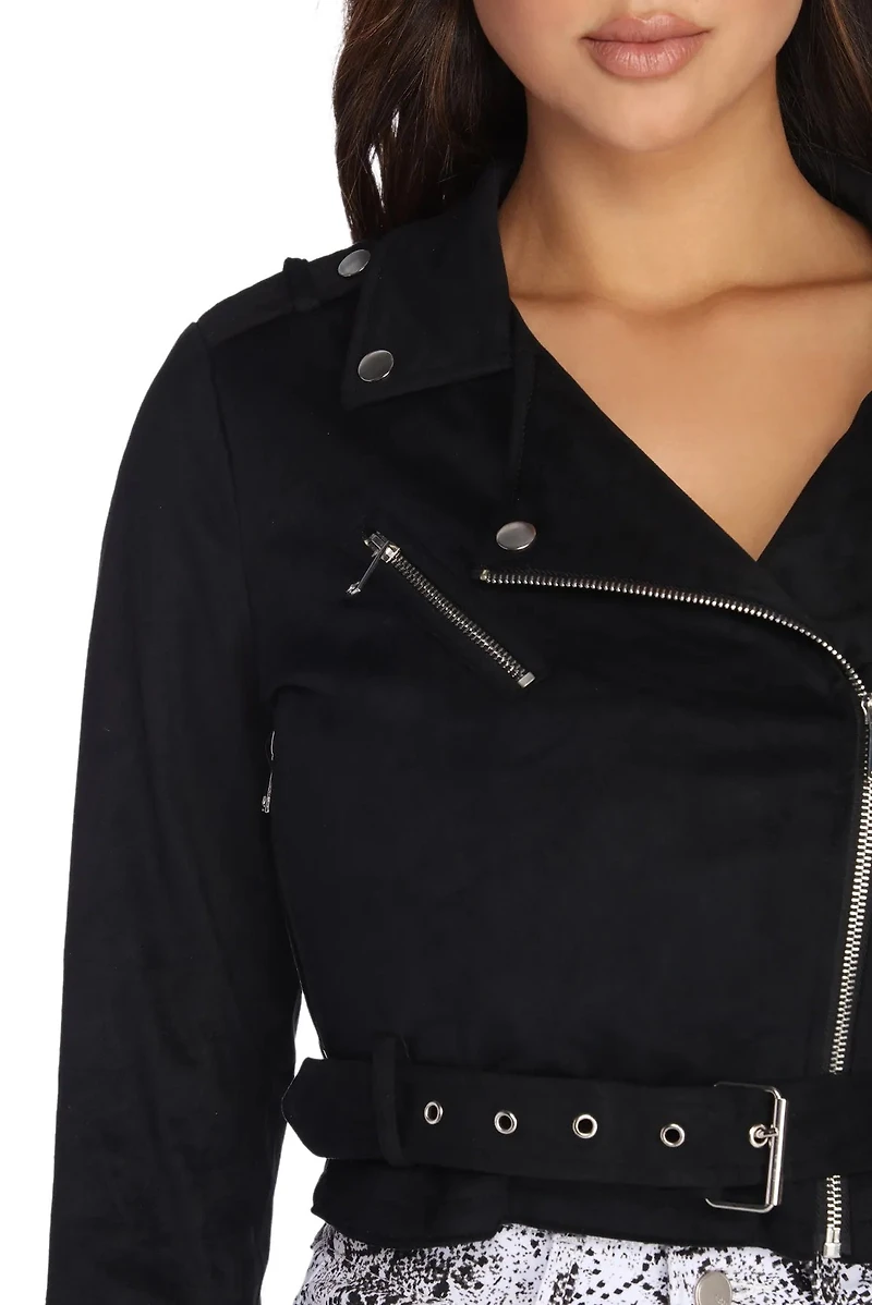 Faux Love With Suede Jacket
