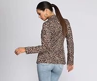 Leopard Print Blazer