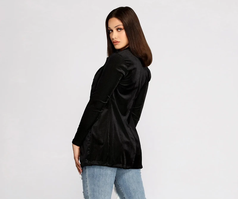 Young And Free Velvet Blazer