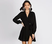 Striving For Success Blazer Chiffon Dress