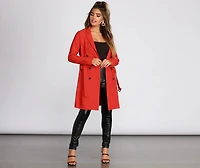 Bold Boss Babe Trench Coat