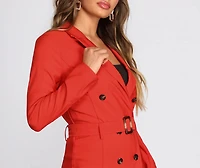 Bold Boss Babe Trench Coat