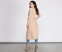 Cover Girl Long Trench Coat