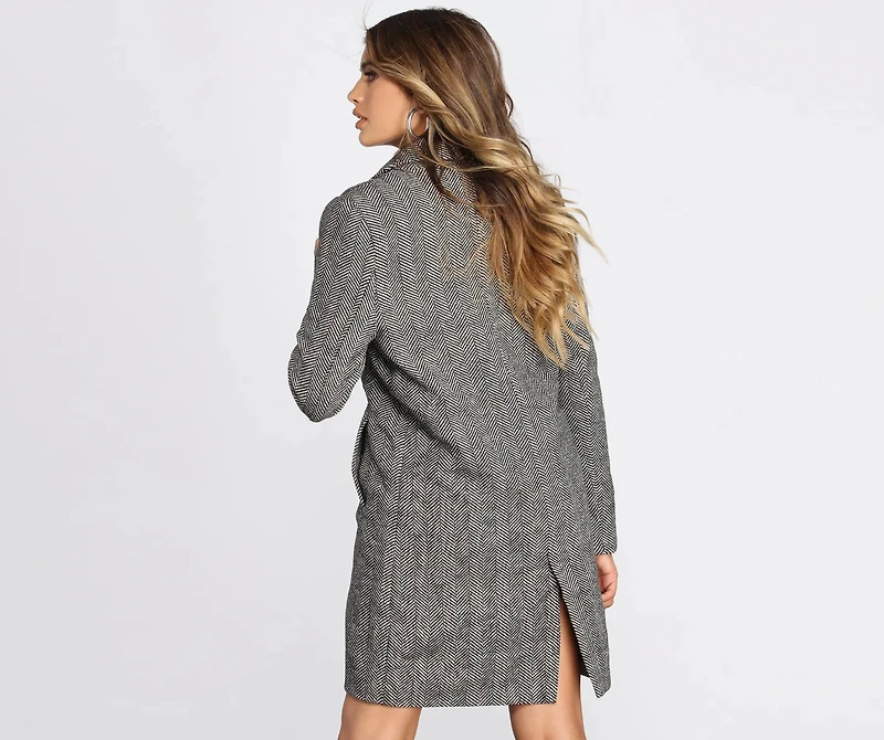 The Classic Herringbone Coat