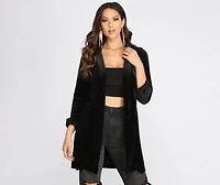 Oversized Luxe Velvet Blazer