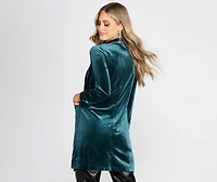 Oversized Luxe Velvet Blazer