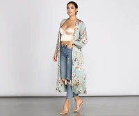 Catalina Cruise Floral Kimono Duster