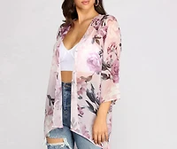 Summer Romance Floral Kimono