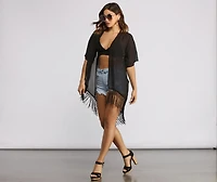 Keeping It Casual Tassel Kimono