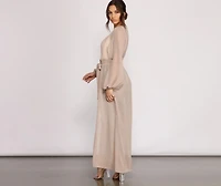 Chic Chiffon Tie Front Duster