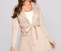 She's A Boss Trench Coat