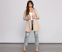 She's A Boss Trench Coat