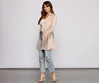 She's A Boss Trench Coat