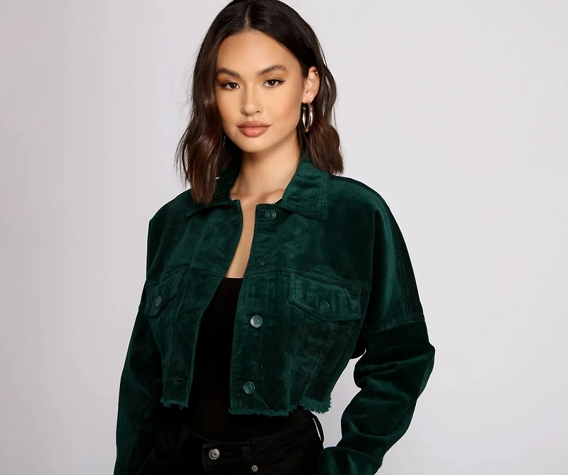 Buttoned Up Corduroy Jacket