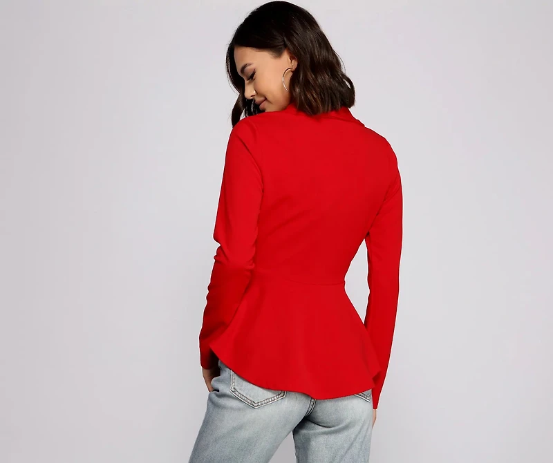 Work It Peplum Blazer