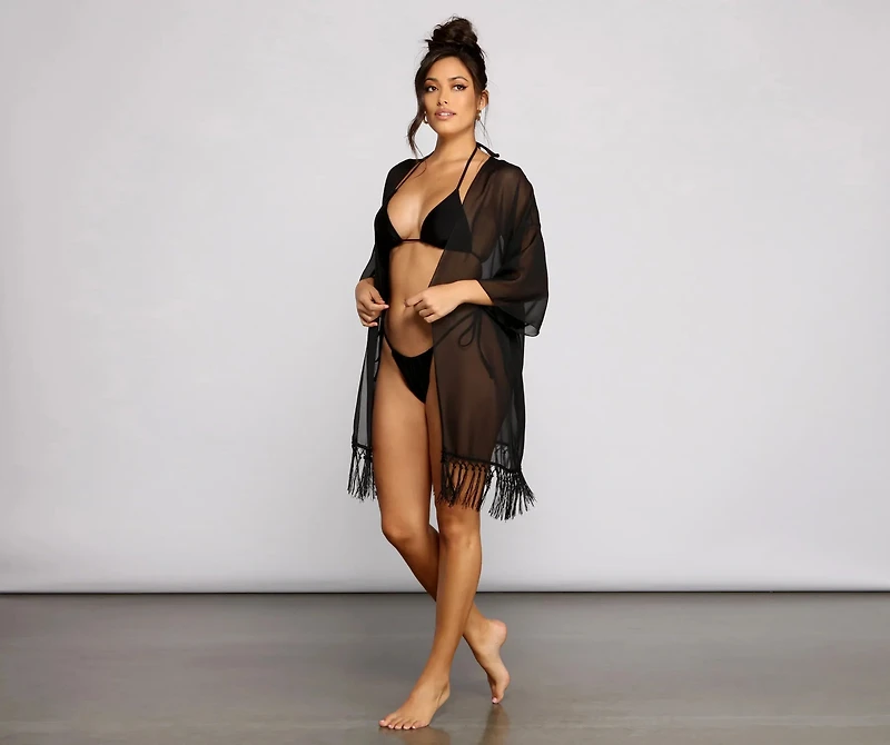 Effortless And Breezy Chiffon Kimono