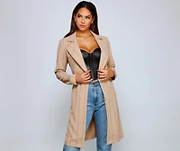 Striped For Style Trench