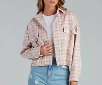 Gilmore Flannel Crop Shacket