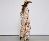 Fab And Fierce Leopard Print Kimono