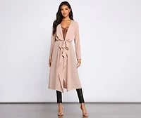 Chic Staple Chiffon Trench