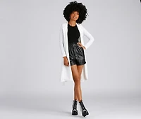 Making Moves Tie Waist Trench