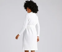 Making Moves Tie Waist Trench