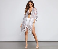 Bohemian Burnout Fringe Kimono