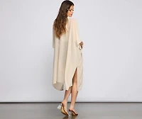 Essential Oversized Chiffon Kimono