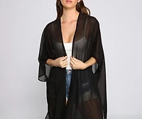 Essential Oversized Chiffon Kimono