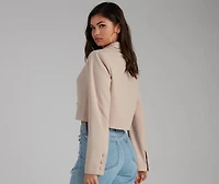 So Polished Cropped Blazer