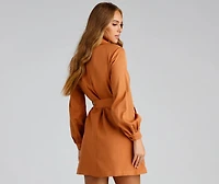 Cinched And Chic Belted Trench Coat
