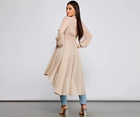 Chic Chiffon High-Low Duster