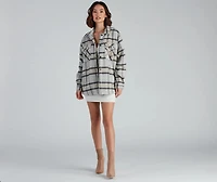 Cozy Casual Plaid Wool Shacket