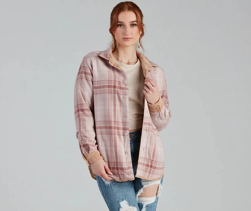 Keep It Trendy Reversible Shacket