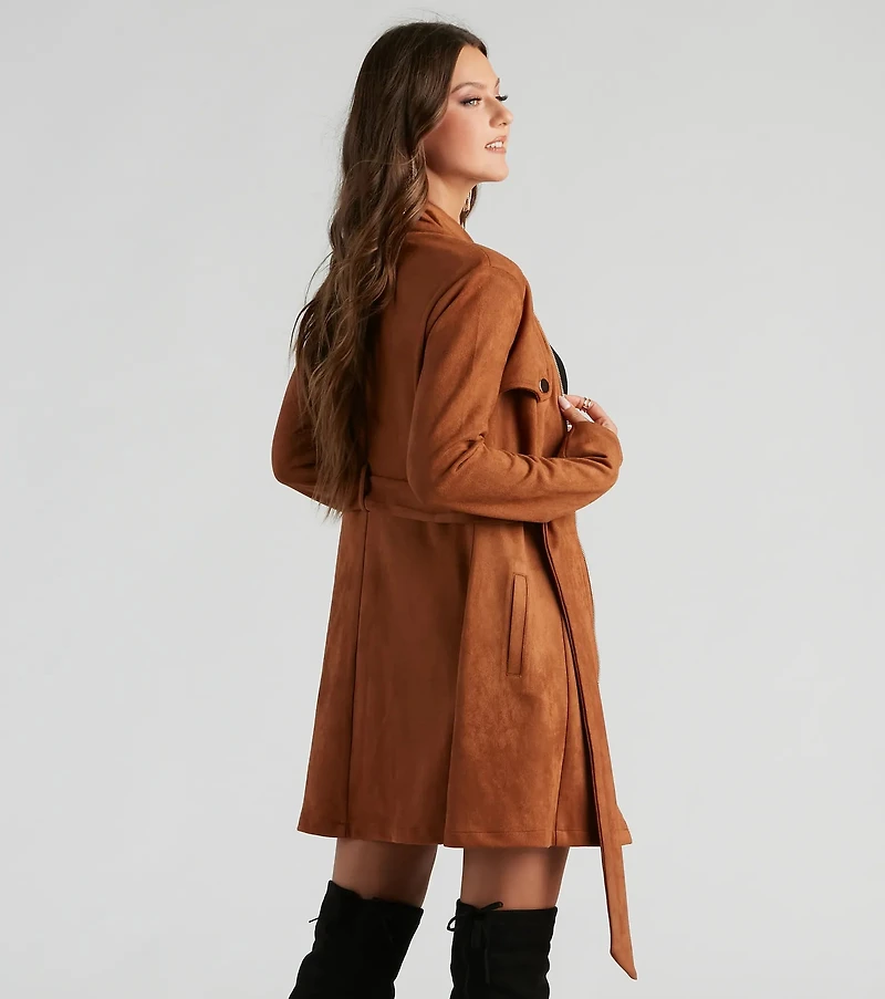 City Chic Babe Trench Dress