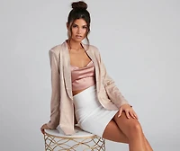 Sophisticated Glamour Glitter Blazer