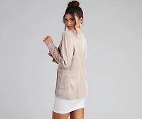 Sophisticated Glamour Glitter Blazer