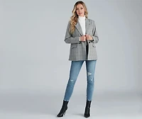 Perfect Plaid Oversized Blazer