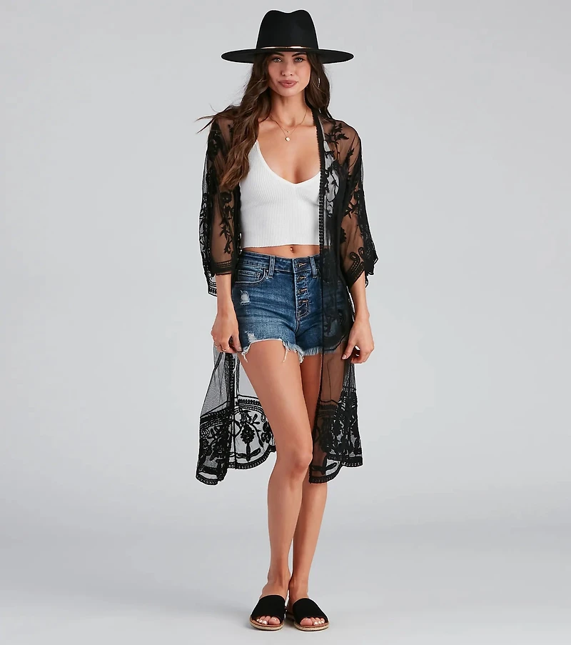 Desert Wanderer Crochet Kimono